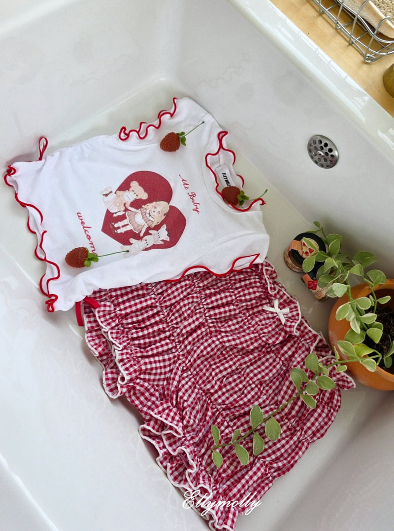 Ellymolly - Korean Children Fashion - #fashionkids - Mimi Shirring Tee - 8