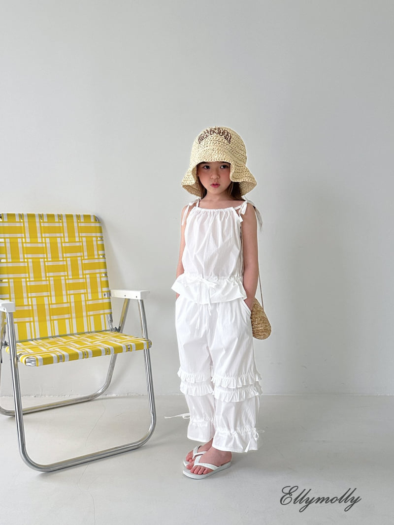 Ellymolly - Korean Children Fashion - #kidsshorts - Frill Washed Banding Pants - 11