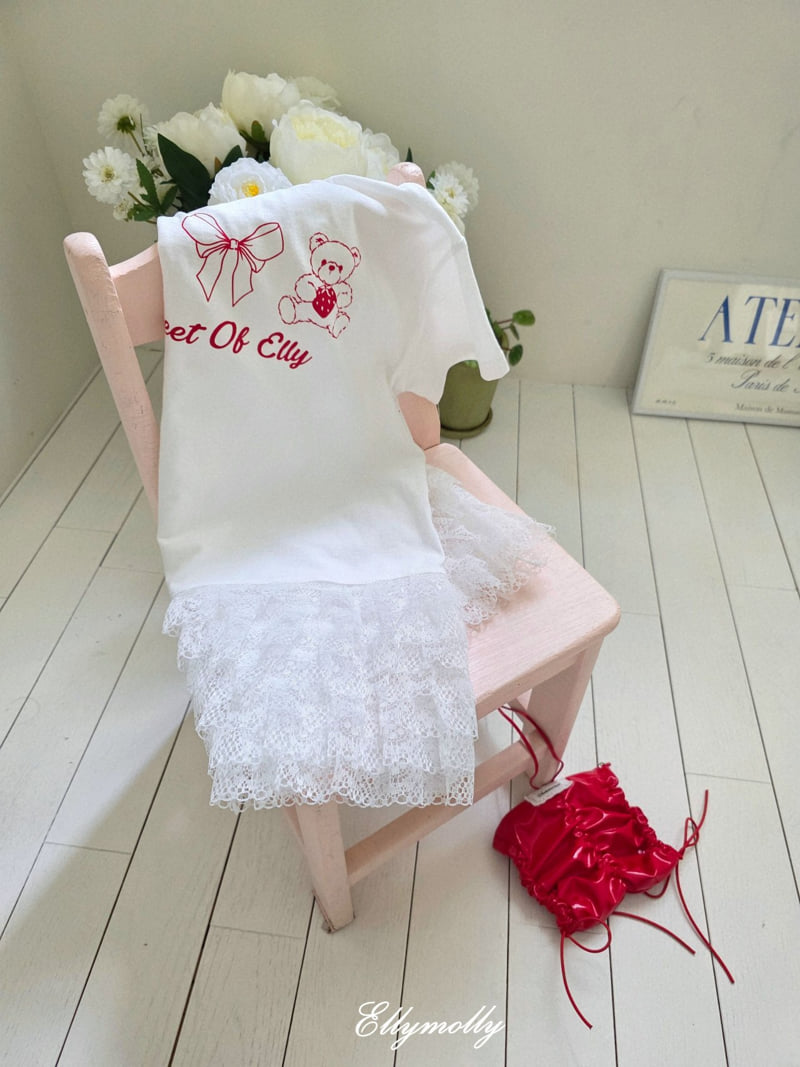 Ellymolly - Korean Children Fashion - #kidsshorts - Noble Lace One-piece - 7