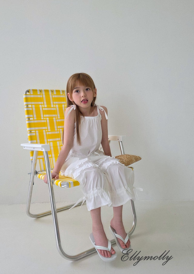 Ellymolly - Korean Children Fashion - #kidsstore - Frill Washed Banding Pants - 12