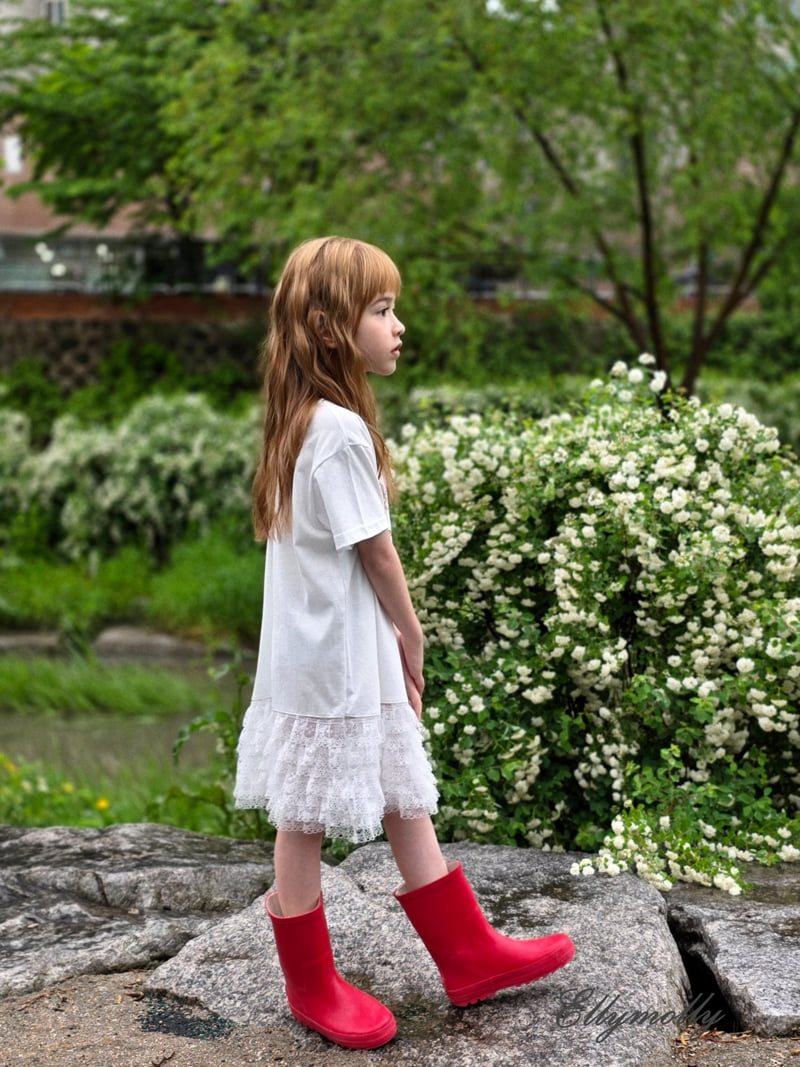 Ellymolly - Korean Children Fashion - #littlefashionista - Noble Lace One-piece - 11