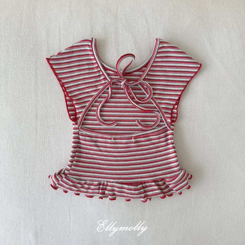 Ellymolly - Korean Children Fashion - #Kfashion4kids - Four Seasons Back Slit Tee - 4