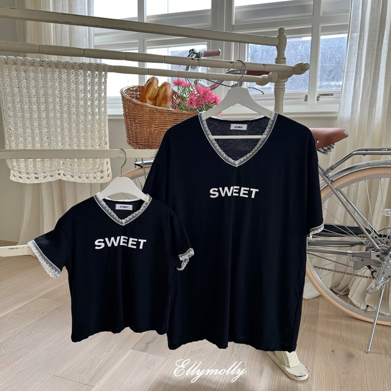 Ellymolly - Korean Children Fashion - #littlefashionista - Sweet V-neck Tee