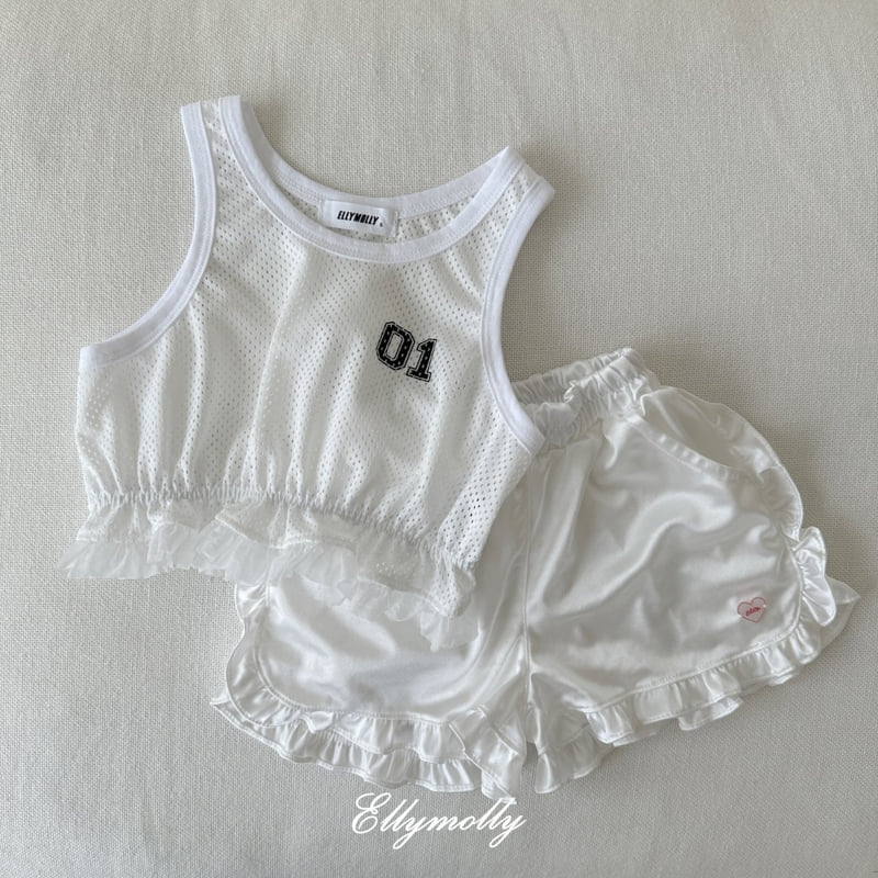 Ellymolly - Korean Children Fashion - #littlefashionista - Palm Frill Sleeveless - 4