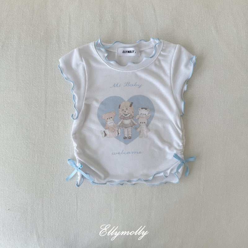 Ellymolly - Korean Children Fashion - #stylishchildhood - Mimi Shirring Tee - 3