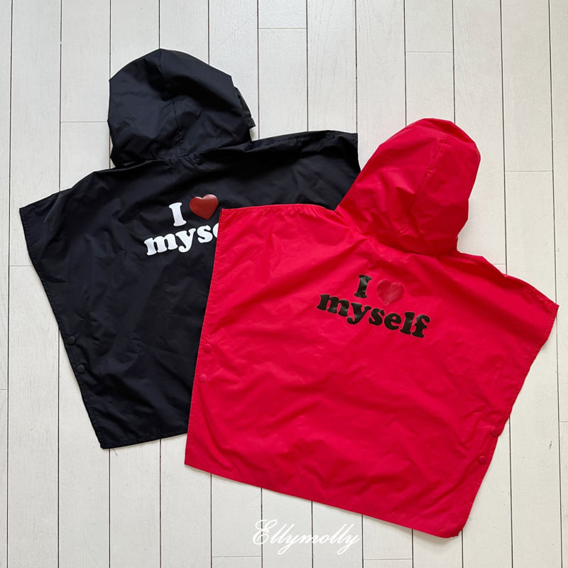 Ellymolly - Korean Children Fashion - #toddlerclothing - I Love Raincoat