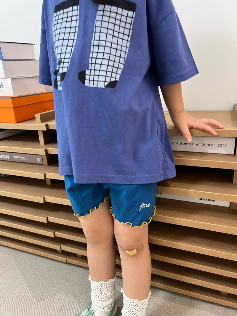 Fine-Studio - Korean Children Fashion - #todddlerfashion - Socks Short Sleeve Tee - 7