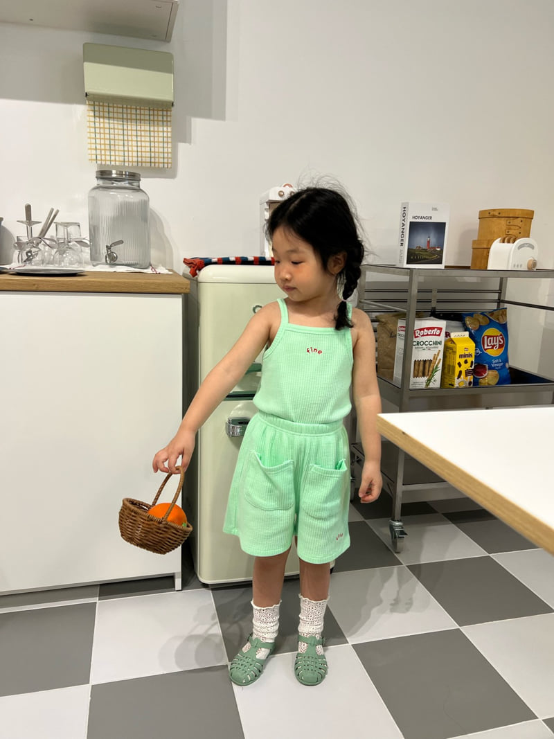Fine-Studio - Korean Children Fashion - #toddlerclothing - Waffle Set - 5