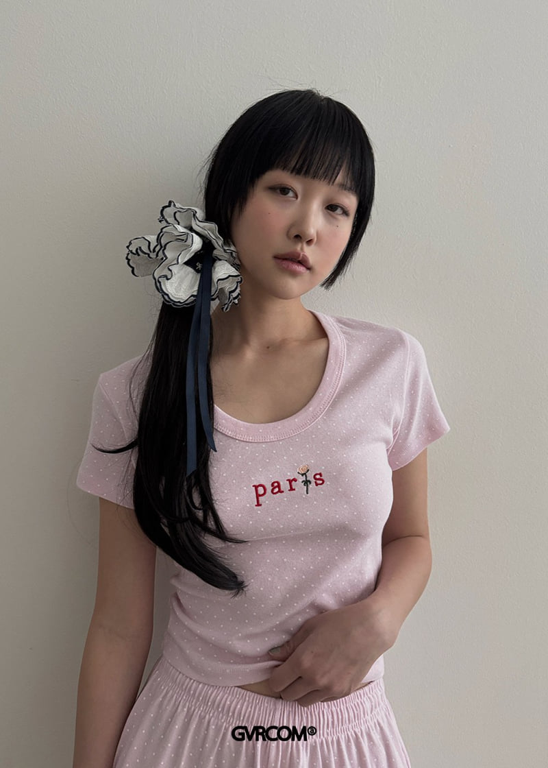 Gavara Market - Korean Women Fashion - #momslook - Fontney U-Neck Tee - 10