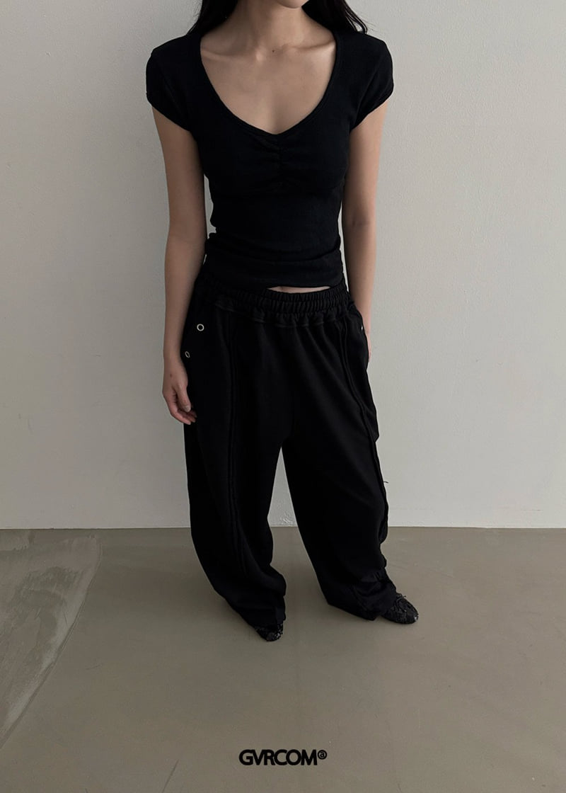 Gavara Market - Korean Women Fashion - #thelittlethings - Rinkle Short Sleeve Tee - 4