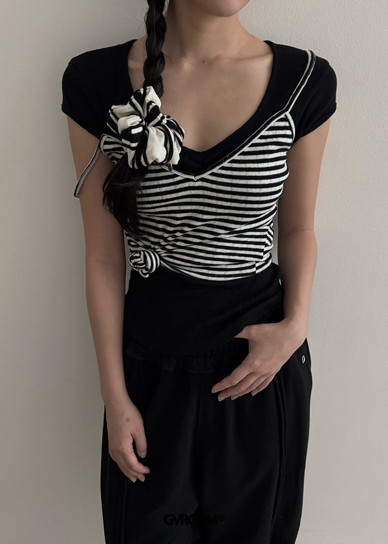 Gavara Market - Korean Women Fashion - #momslook - Rinkle Short Sleeve Tee - 6
