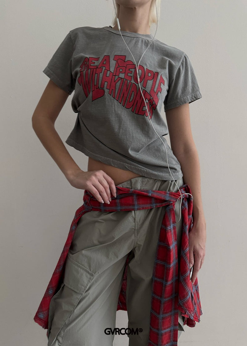 Gavara Market - Korean Women Fashion - #womensfashion - Kind Pig Short Sleeve Tee - 4