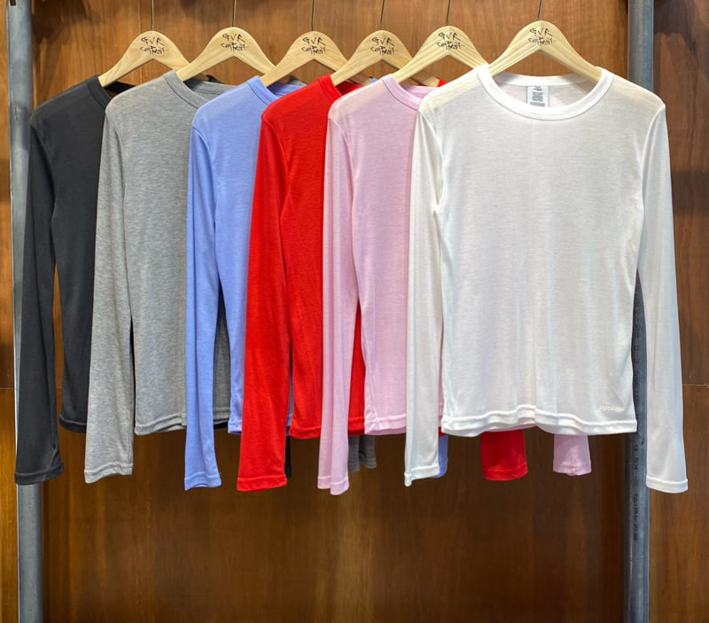 Gavara Market - Korean Women Fashion - #momslook - Mild Sheer Long Sleeve Tee