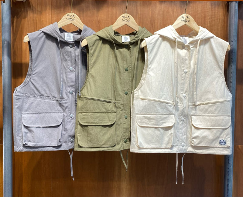 Gavara Market - Korean Women Fashion - #momslook - Luv Hooded Vest