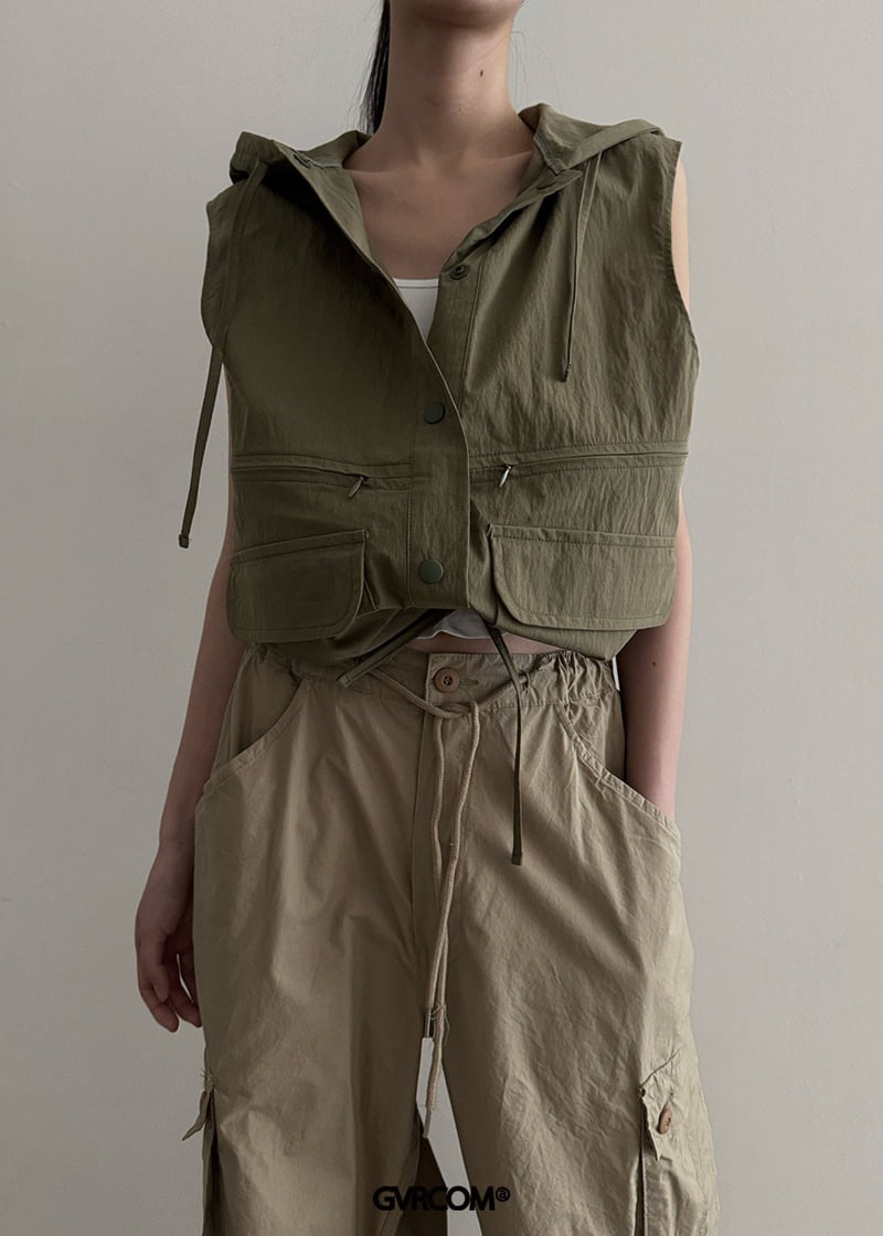 Gavara Market - Korean Women Fashion - #momslook - Luv Hooded Vest - 9