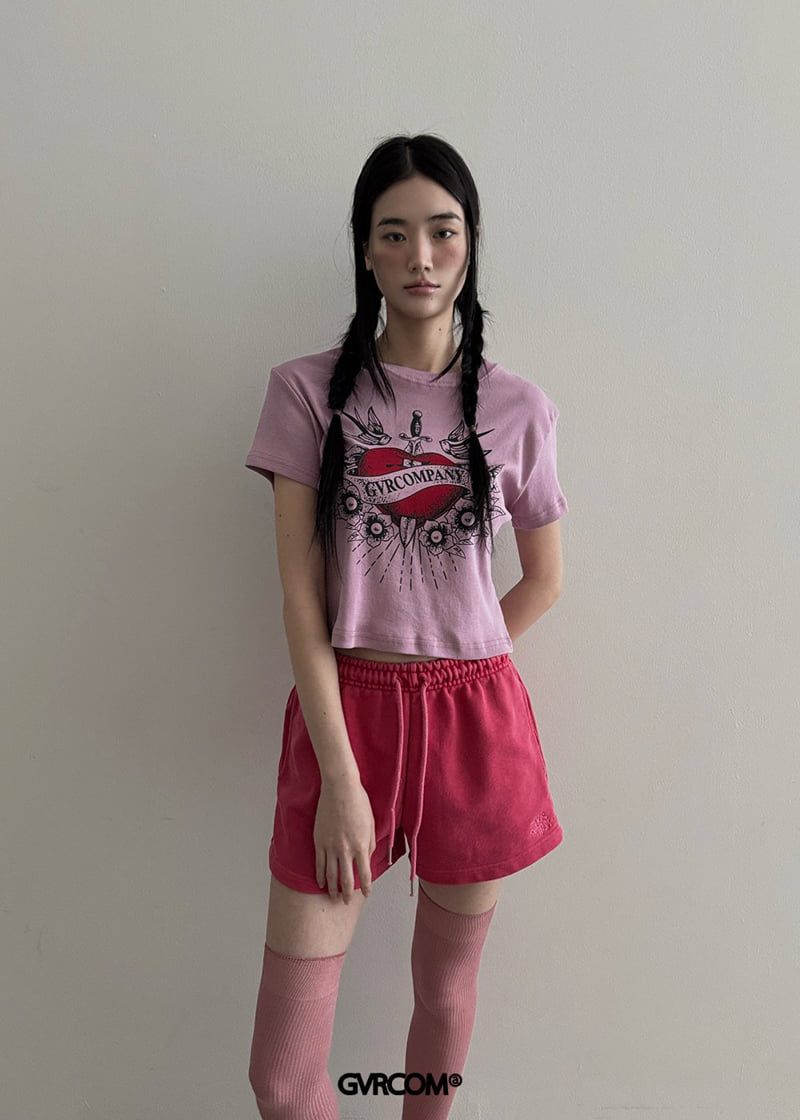 Gavara Market - Korean Women Fashion - #thelittlethings - Swallow Crop Short Sleeve Tee - 4