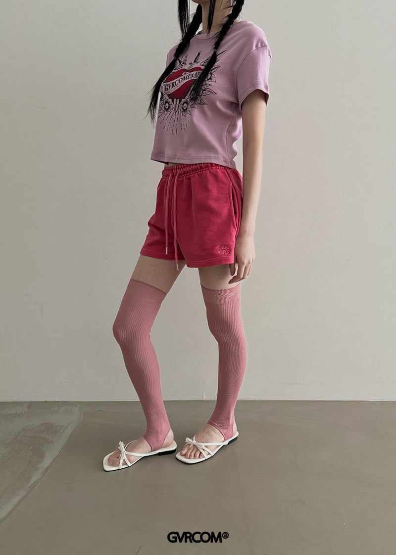 Gavara Market - Korean Women Fashion - #momslook - Swallow Crop Short Sleeve Tee - 6