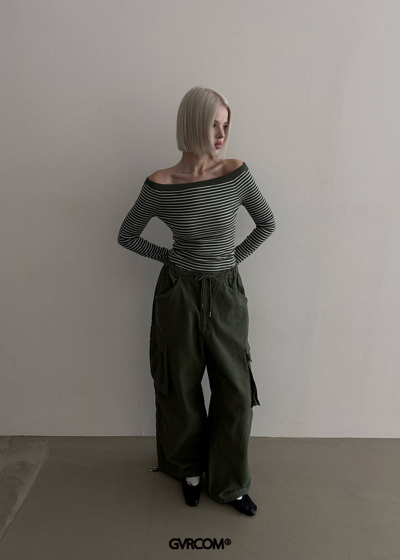 Gavara Market - Korean Women Fashion - #shopsmall - Teeny Off Stripe Tee - 8