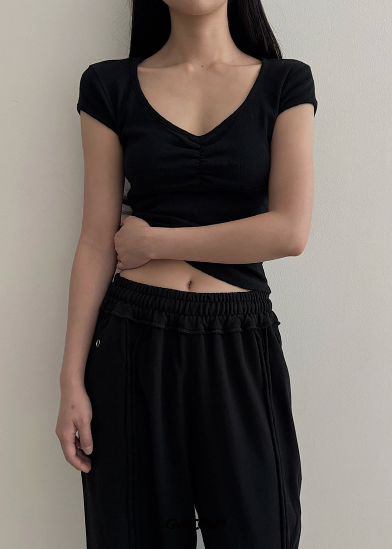 Gavara Market - Korean Women Fashion - #thelittlethings - Rinkle Short Sleeve Tee - 3