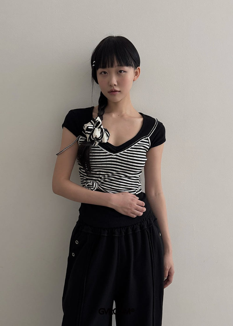 Gavara Market - Korean Women Fashion - #womensfashion - Rinkle Short Sleeve Tee - 5