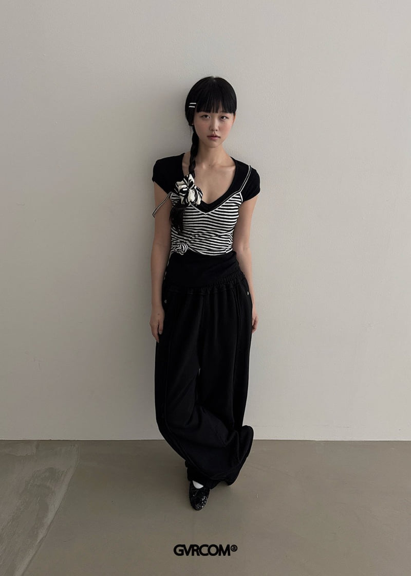 Gavara Market - Korean Women Fashion - #womensfashion - Rinkle Short Sleeve Tee - 7