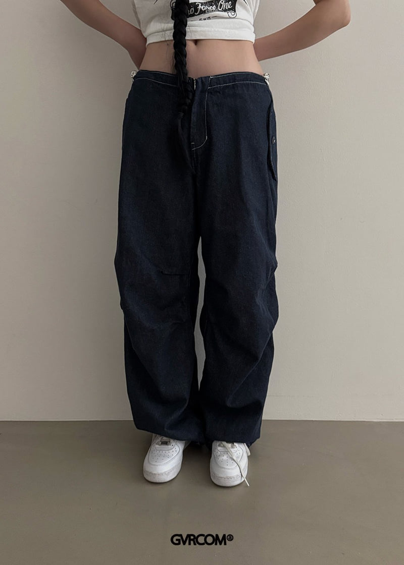 Gavara Market - Korean Women Fashion - #womensfashion - MacHip Denim String Pants - 5