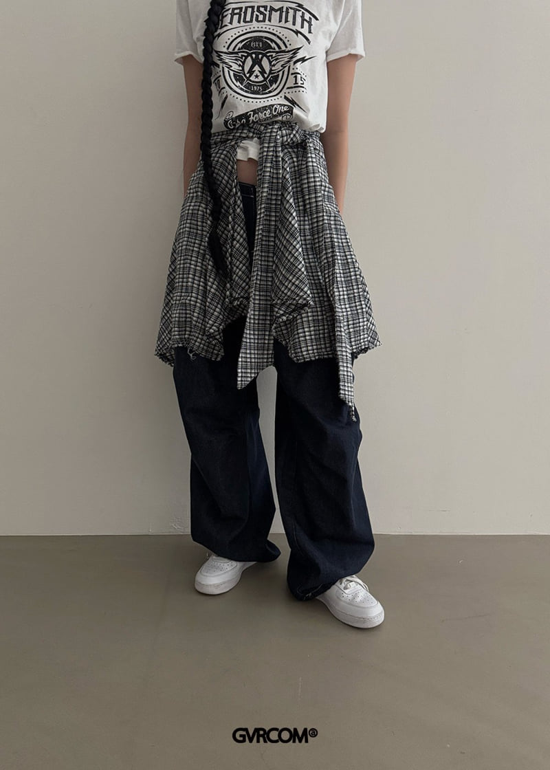 Gavara Market - Korean Women Fashion - #womensfashion - MacHip Denim String Pants - 7