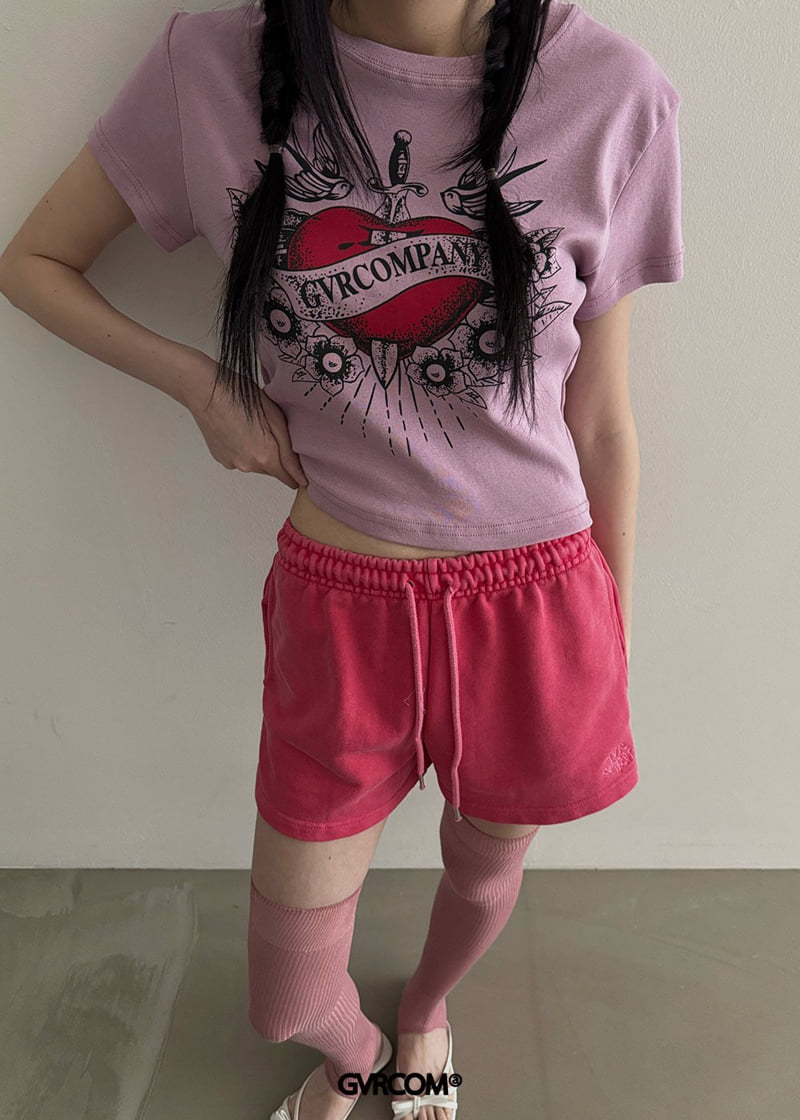 Gavara Market - Korean Women Fashion - #womensfashion - Swallow Crop Short Sleeve Tee - 5