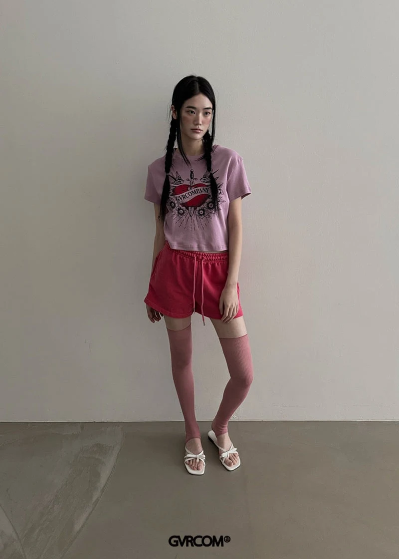 Gavara Market - Korean Women Fashion - #womensfashion - Swallow Crop Short Sleeve Tee - 7