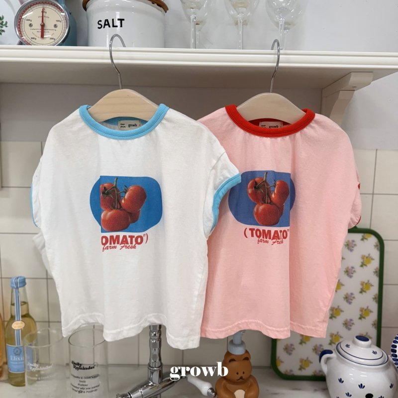 Grow B - Korean Children Fashion - #designkidswear - Tomato Tee - 3