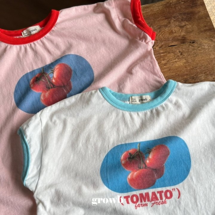 Grow B - Korean Children Fashion - #kidsshorts - Tomato Tee - 6