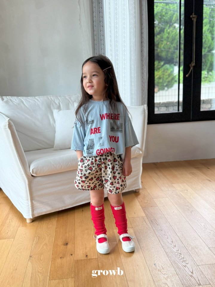 Grow B - Korean Children Fashion - #kidsshorts - Going Tee - 5