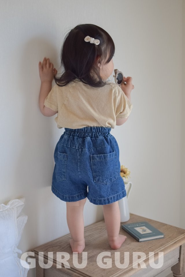 Guru Guru - Korean Baby Fashion - #babyboutique - Denim Shorts - 8
