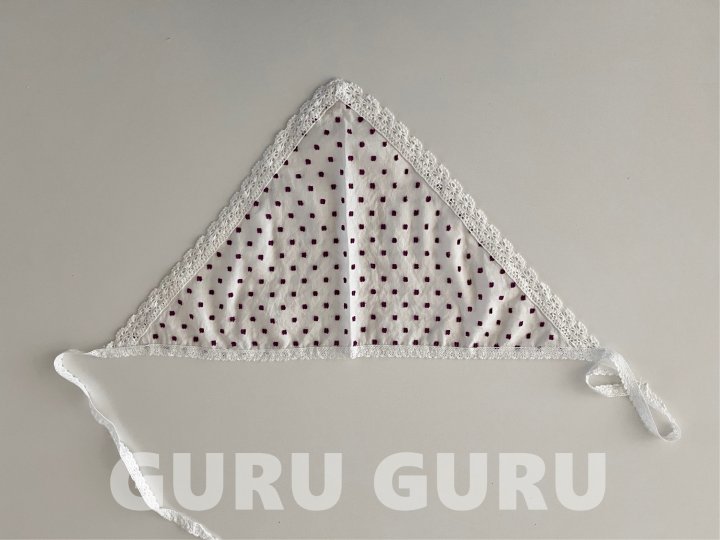 Guru Guru - Korean Baby Fashion - #babyfever - Lace Bonnet - 5