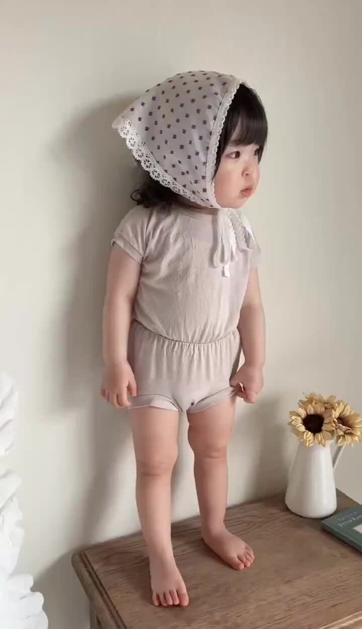 Guru Guru - Korean Baby Fashion - #babyoninstagram - Lace Bonnet - 8