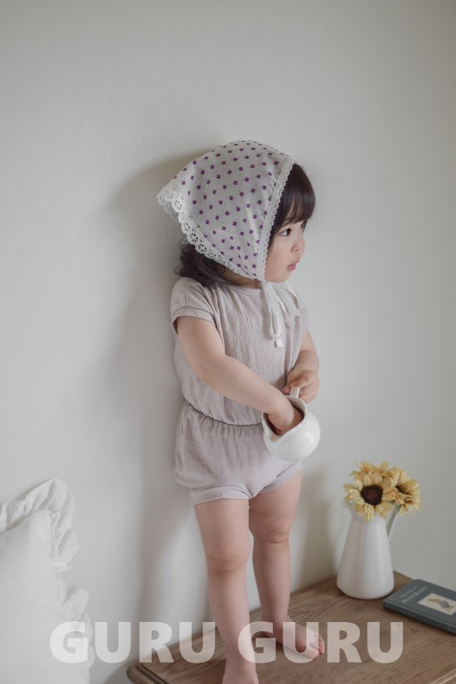 Guru Guru - Korean Baby Fashion - #babyoutfit - Lace Bonnet - 10