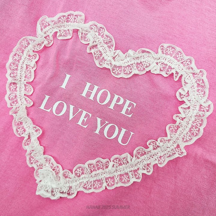 Hanab - Korean Children Fashion - #discoveringself - Heart Frill Short Sleeve Tee - 11