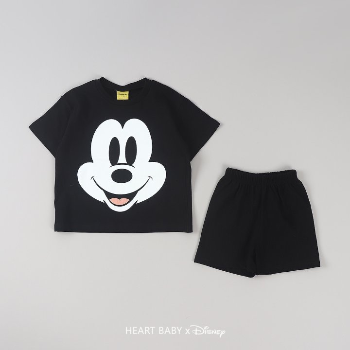 Heart Baby - Korean Children Fashion - #childrensboutique - M Short Sleeve Set - 5