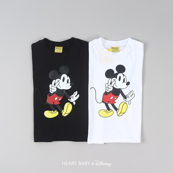 Heart Baby - Korean Women Fashion - #momslook - V M Short Sleeve Tee Adult - 5