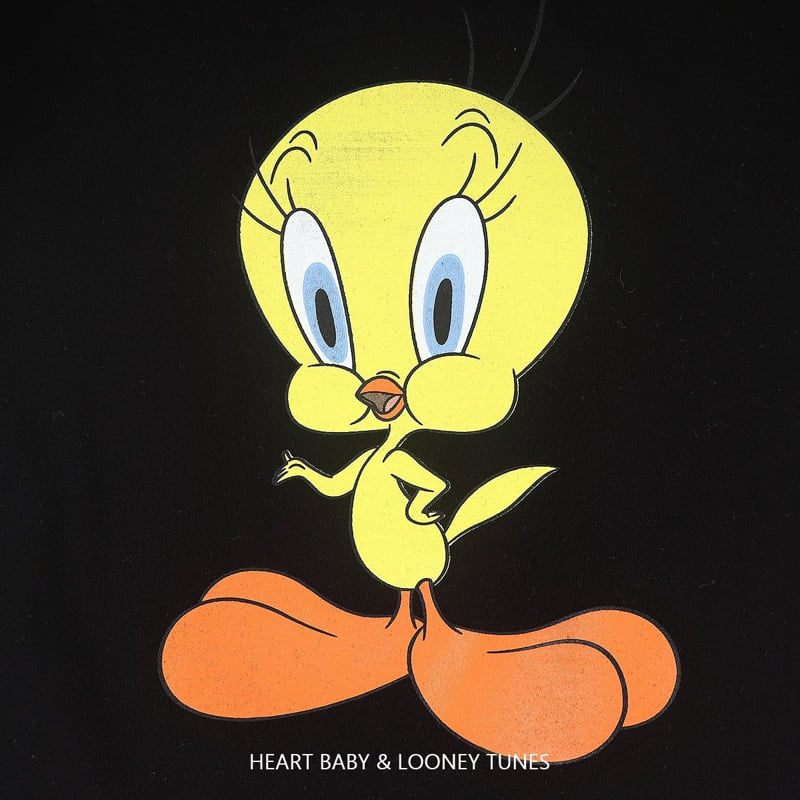 Heart Baby - Korean Women Fashion - #momslook - Tweety Slit Short Sleeve One-piece Adult (Mom Couple Look) - 10