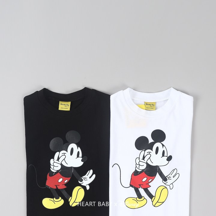 Heart Baby - Korean Women Fashion - #momslook - V M Short Sleeve Tee Adult - 4