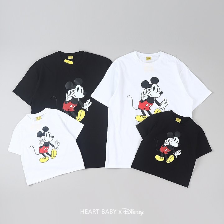 Heart Baby - Korean Women Fashion - #womensfashion - V M Short Sleeve Tee Adult - 8