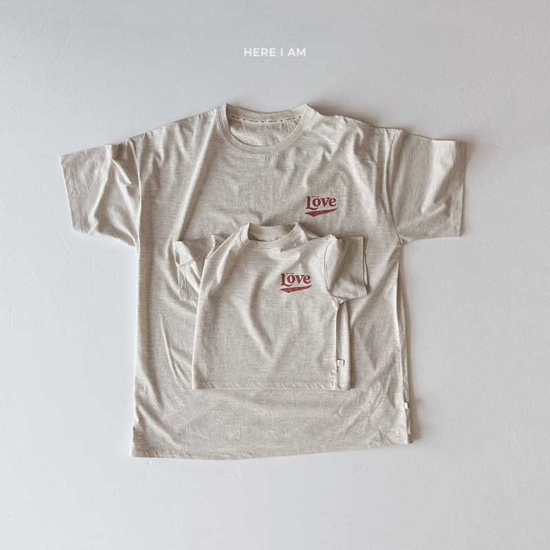 Here I Am - Korean Children Fashion - #kidsshorts - Love Tee - 4