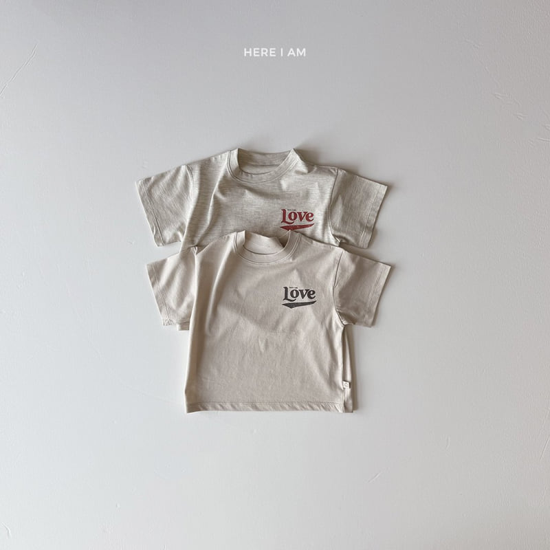 Here I Am - Korean Children Fashion - #littlefashionista - Love Tee - 7