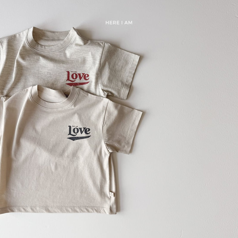 Here I Am - Korean Children Fashion - #magicofchildhood - Love Tee - 8