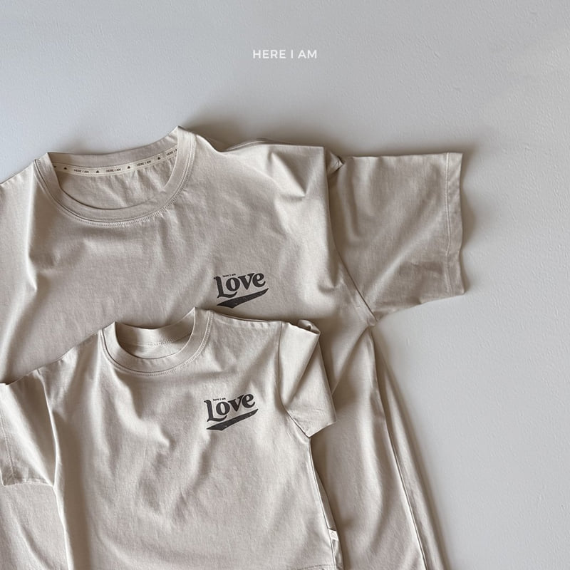 Here I Am - Korean Women Fashion - #restrostyle - Love Tee (Adult) - 2