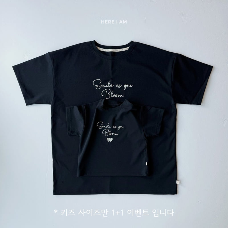 Here I Am - Korean Women Fashion - #womensfashion - (ADULT) Supima Heart Bloom Tee