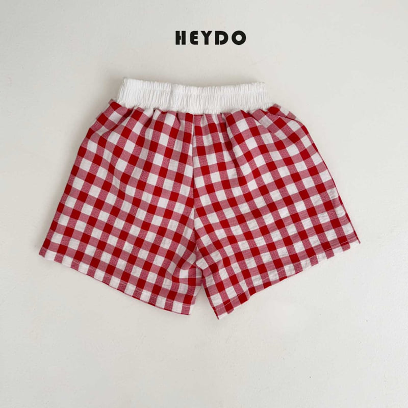 Heydo - Korean Children Fashion - #stylishchildhood - Check Shorts - 4