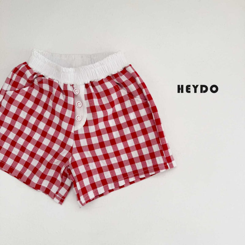 Heydo - Korean Children Fashion - #childrensboutique - Check Shorts - 5