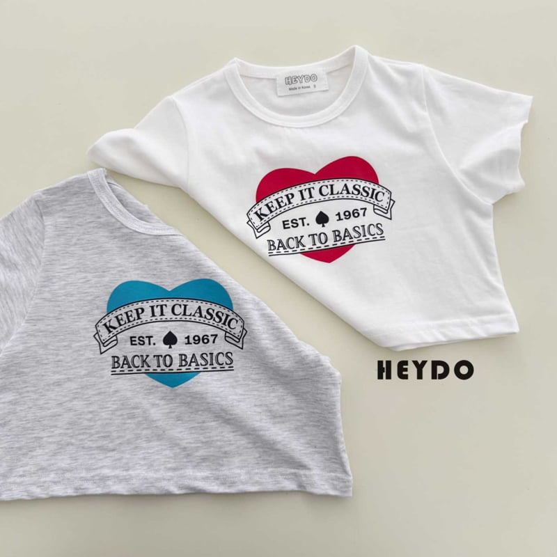 Heydo - Korean Children Fashion - #discoveringself - Heart Tee - 3